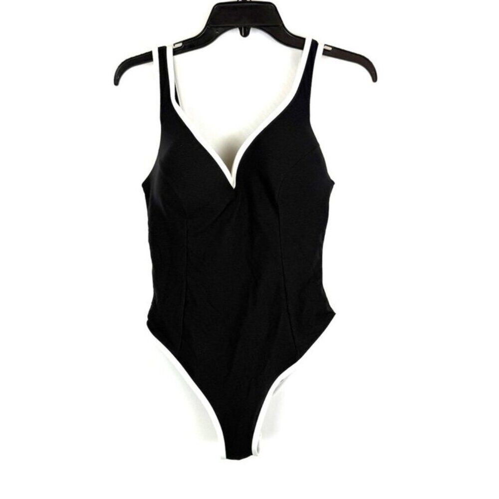 Sea Level Swim Women’s Black/White One Piece Swimsuit Size 10